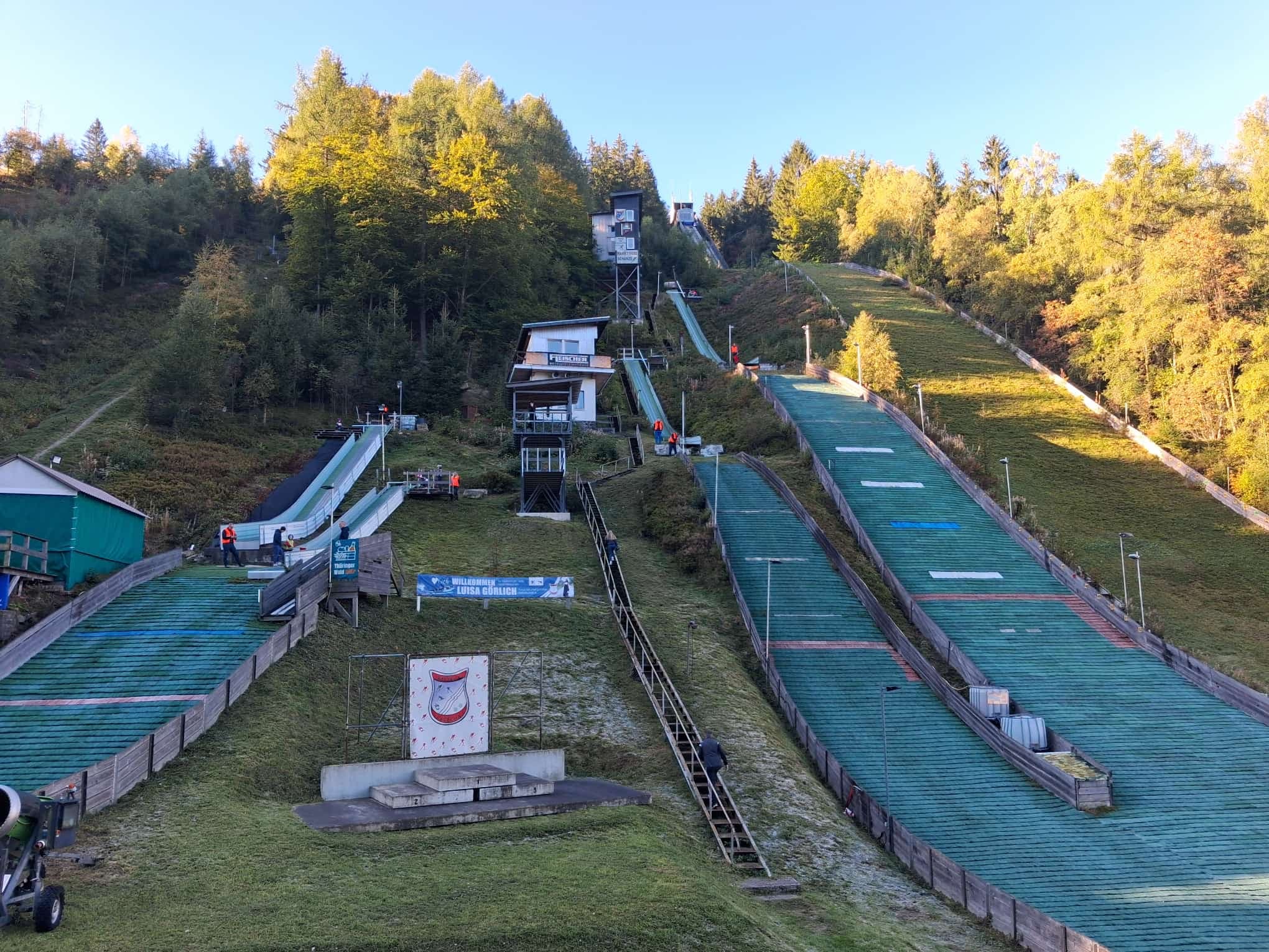 Die Schanzenanlage des WSV 08 Lauscha