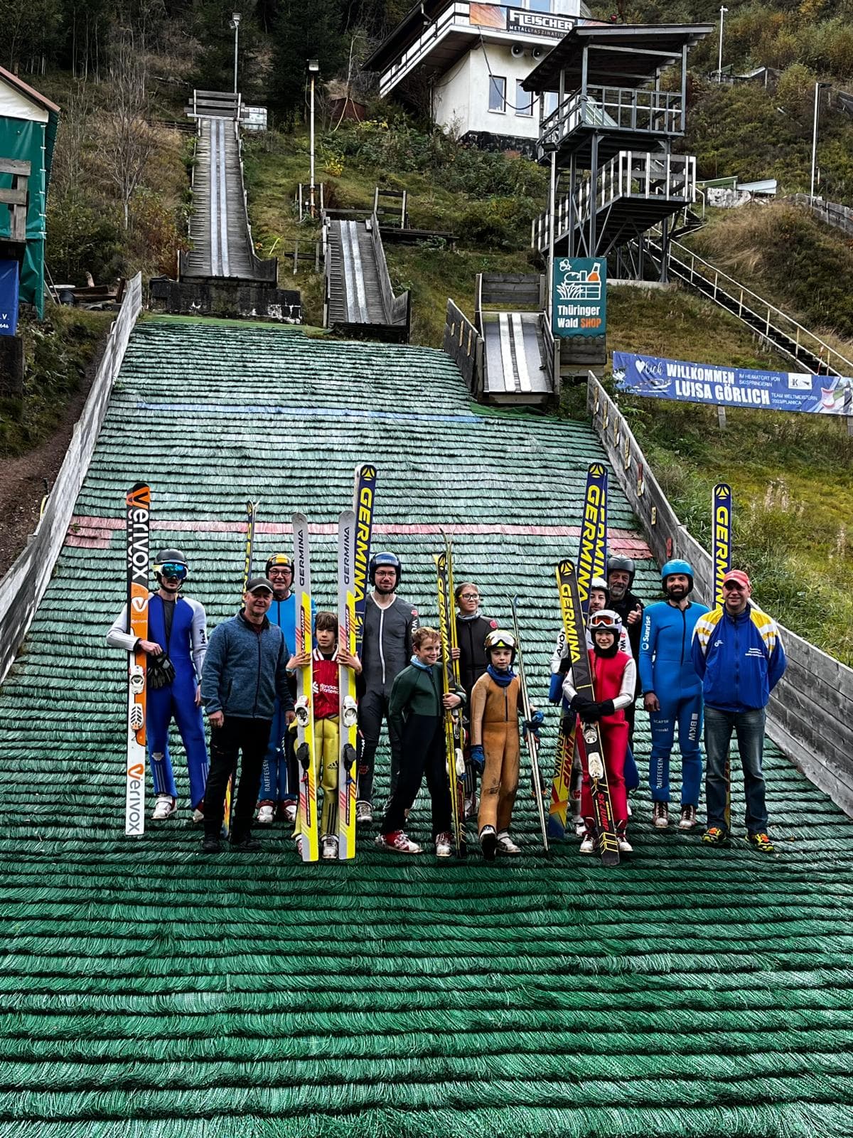 Gruppenfoto Skispringen für Jedermann