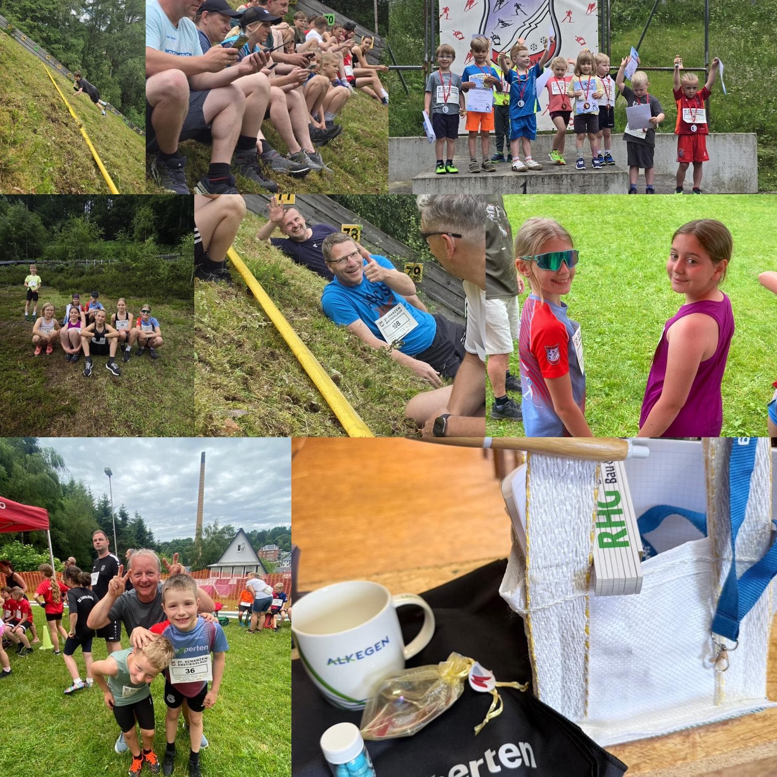 Collage vom Schanzenanstiegslauf 2026